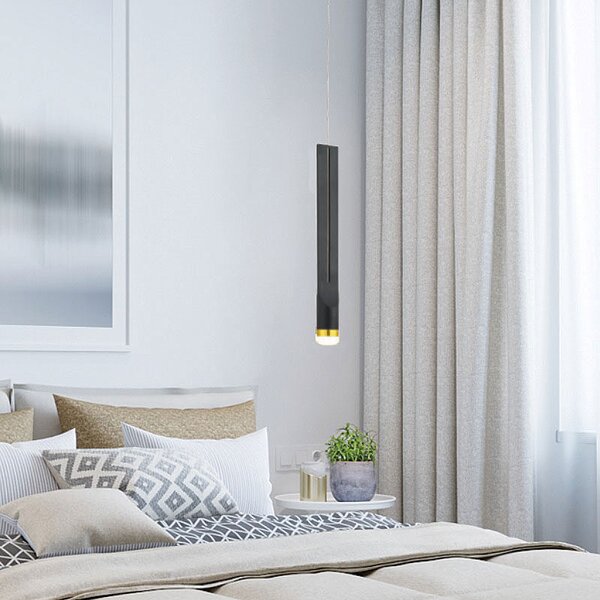 Φωτιστικό Οροφής Μονόφωτο LED Aca Estela ZM26LEDP6BK Black