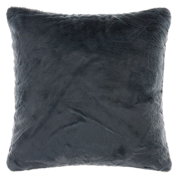 Διακοσμητική Μαξιλαροθήκη Γούνινη (45x45) Silk Fashion NX202 Anthracite