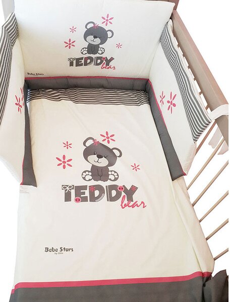 Σετ Κούνιας 4τμχ Bebe Stars Teddy Flower 3010