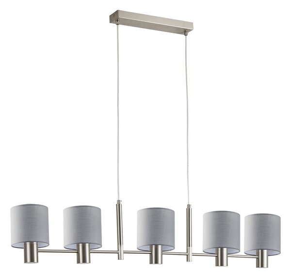 Φωτιστικό Οροφής Πολύφωτο Homelighting 77-8291 Nickel/Grey