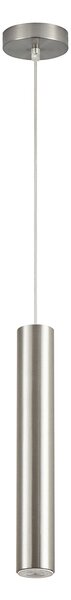 Φωτιστικό Οροφής Μονόφωτο Homelighting Adept Tube 77-8268 Nickel Matt