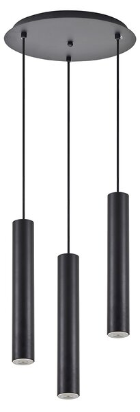 Φωτιστικό Οροφής Τρίφωτο Homelighting Adept Tube 77-8672 Black