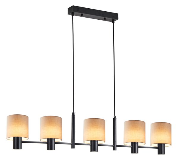 Φωτιστικό Οροφής Πολύφωτο Homelighting 77-8871 Black/Brown