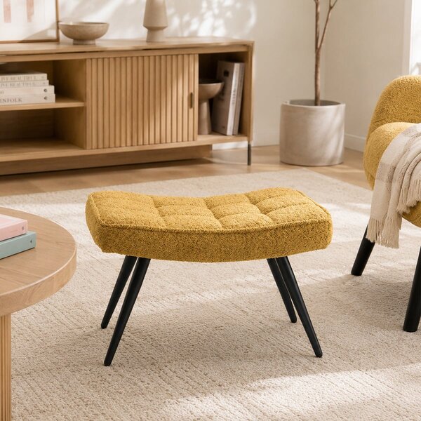 Υποπόδιο Μπουκλέ (60x40x38) Spitishop Ease Yellow