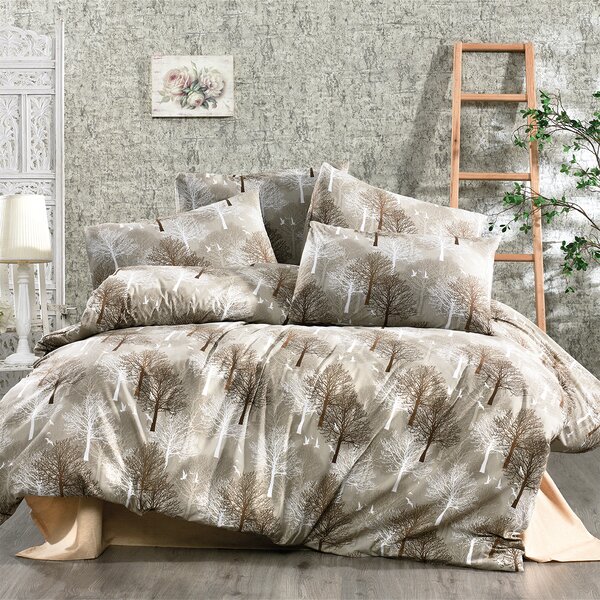 Παπλωματοθήκη Μονή (160x240) Dimcol Forest 311 Beige