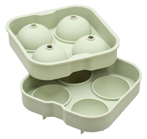 Παγοθήκη Στρογγυλή Σιλικόνης 4 Θέσεων Estia Mint Green 01-15022