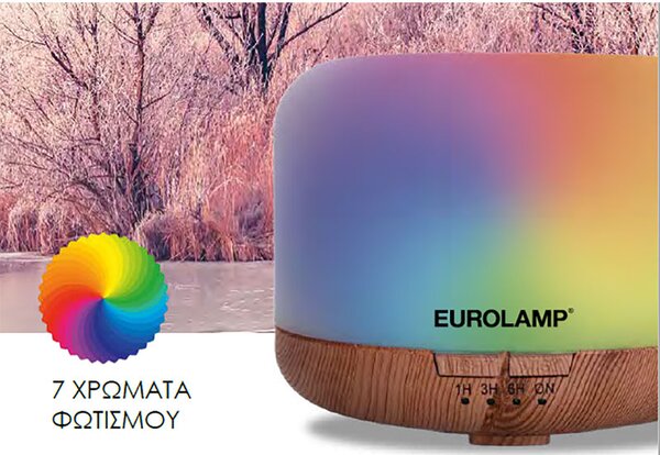 Συσκευή Αρωματοθεραπείας Με Φωτισμό RGB 260ml Eurolamp 300-96000