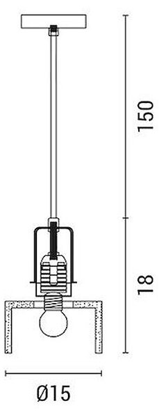 Φωτιστικό Οροφής Μονόφωτο Eurolamp 144-46003