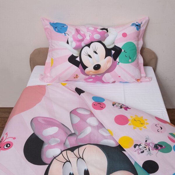 Παπλωματοθήκη Μονή (Σετ 160x200) 2 Όψεων Viopros Minnie 51