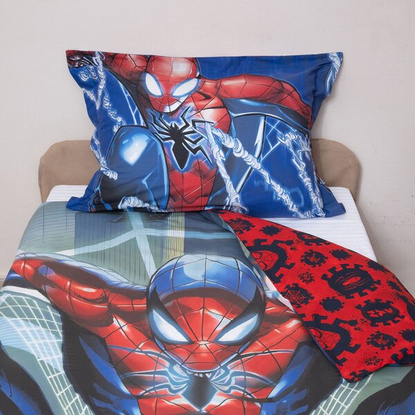 Παπλωματοθήκη Μονή (Σετ 160x200) 2 Όψεων Viopros Spiderman 51