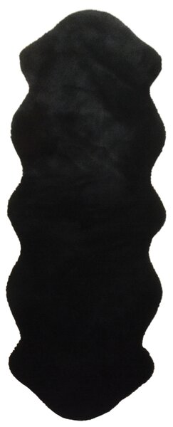Χαλί Διαδρόμου Γούνινο (80x200) New Plan Puffy FC9 Black