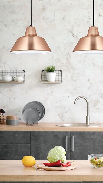 Φωτιστικό Οροφής Μονόφωτο Viokef Glen Copper 4105603
