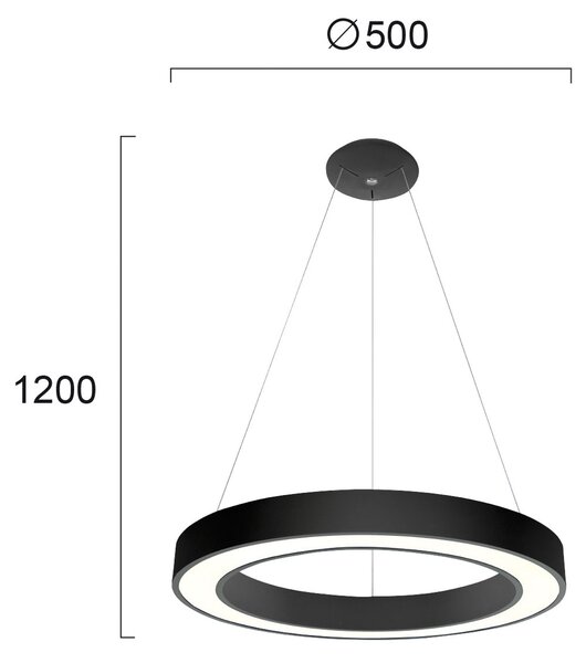 Φωτιστικό Οροφής LED Viokef Apollo Black 4214001