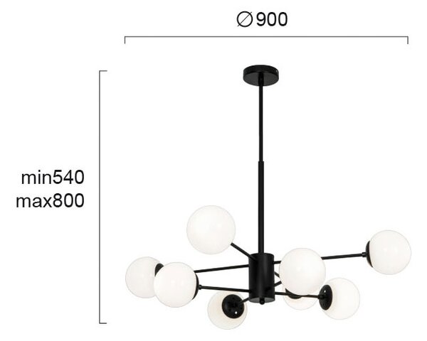 Φωτιστικό Οροφής Πολύφωτο Viokef Anouk 4228500