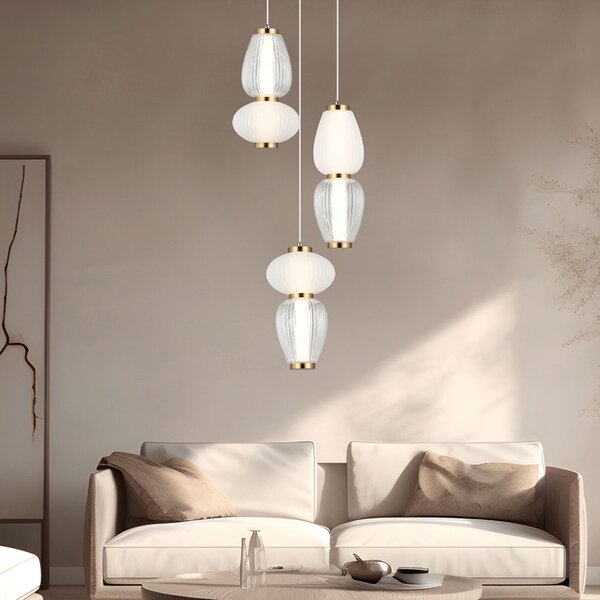 Φωτιστικό Οροφής Τρίφωτο LED Viokef Shiny 4304100