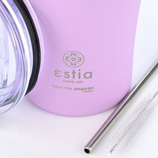 Ποτήρι Θερμός 500ml Estia Save The Aegean Lavender Purple 01-23195