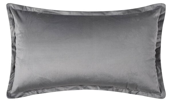 Διακοσμητική Μαξιλαροθήκη Βελουτέ (35x60) Silk Fashion A804 Ανοιχτό Γκρι