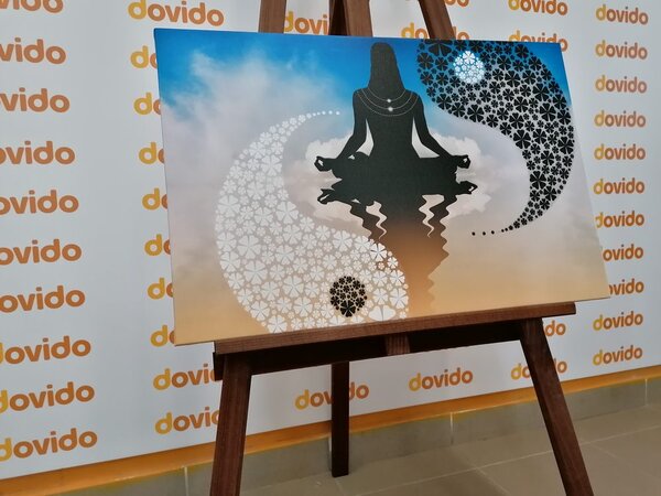 Πίνακας σε καμβά γιιν και γιανγκ γιόγκα