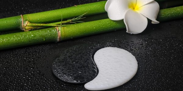 Πίνακας σε καμβά spa νεκρή φύση με σύμβολο Γιν και Γιανγκ