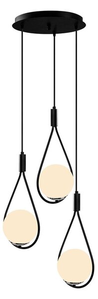 Φωτιστικό Οροφής Τρίφωτο A-G Mudoni 536NTD1134 Black