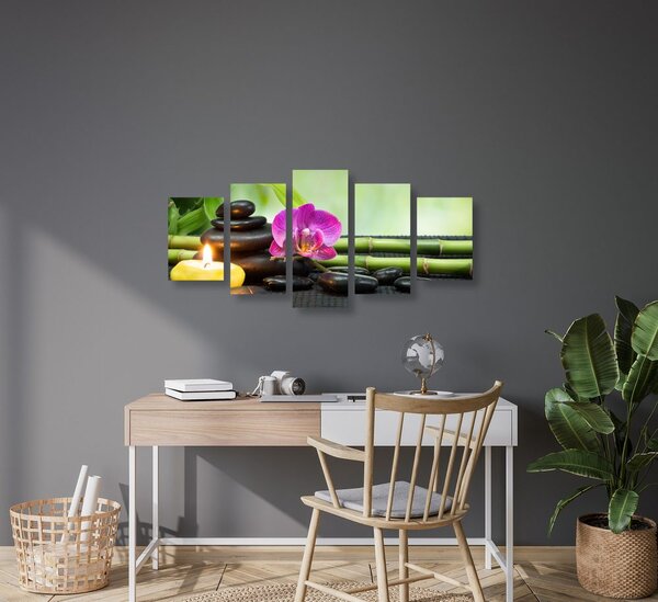 Πεντάπτυχος πίνακας νεκρή φύση Feng Shui