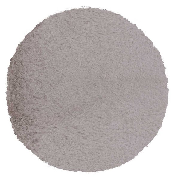 Στρογγυλό Χαλί Γούνινο (Φ160) Βιοκαρπέτ Krolik R05 L Grey