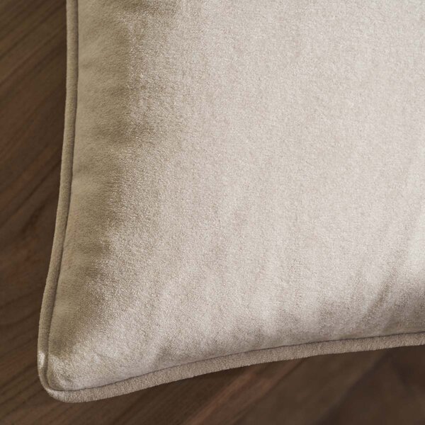 Διακοσμητική Μαξιλαροθήκη Βελουτέ (43x43) Gofis Home Ernesta Beige 137/05