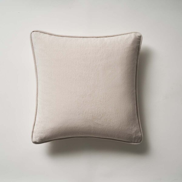 Διακοσμητική Μαξιλαροθήκη Βελουτέ (43x43) Gofis Home Ernesta Beige 137/05
