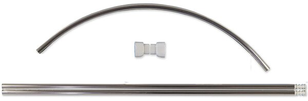 Βραχίονας Μπάνιου Ημικυκλικός Rainbow Ova 03364.001 Chrome