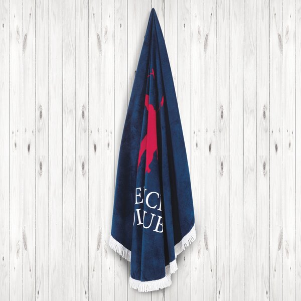 Στρογγυλή Πετσέτα Θαλάσσης Greenwich Polo Club Beach 2824 Blue