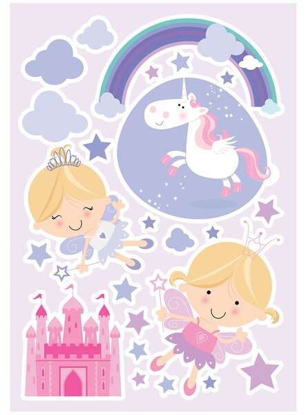 Παιδικά Αυτοκόλλητα Τοίχου Ango Happy Fairies 18106
