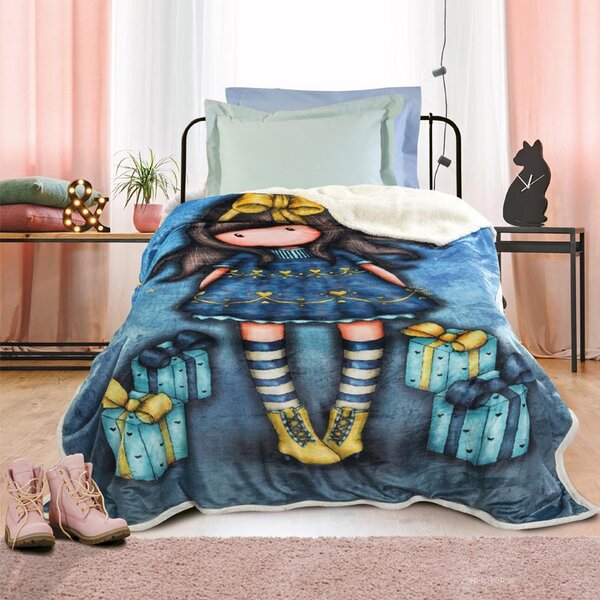Κουβέρτα Fleece Μονή Με Γουνάκι (160x220) Das Home Santoro 5020