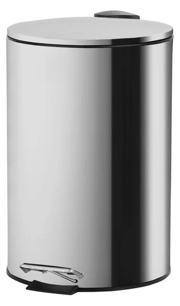 Κάδος Απορριμμάτων Μπάνιου (Φ25x37) Homely 12lt Inox Matt 02-0066