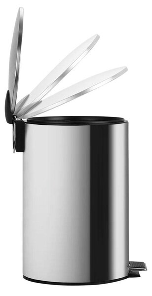 Κάδος Απορριμμάτων Μπάνιου (Φ25x37) Homely 12lt Inox Matt 02-0066