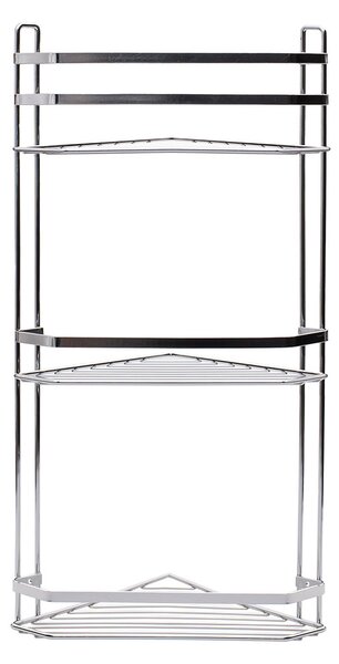 Γωνιακή Ραφιέρα Μπάνιου Τριπλή (27.7x18.1x53.9) Estia Elegant Chrome 02-6464