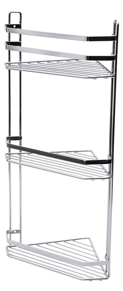 Γωνιακή Ραφιέρα Μπάνιου Τριπλή (27.7x18.1x53.9) Estia Elegant Chrome 02-6464