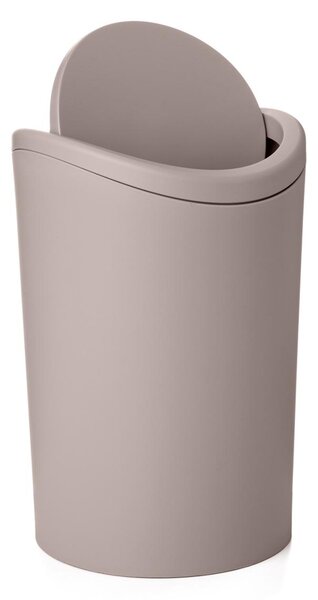Καλάθι Απορριμμάτων (Φ17.2x27.5) Tatay 6lt 06725.003 Swing Taupe