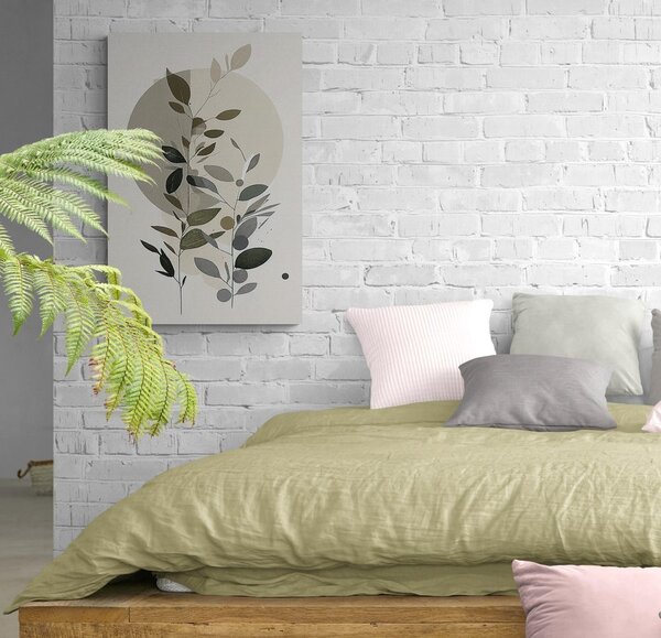 Πίνακας σε καμβά μινιμαλιστικά φυτά σε στυλ boho