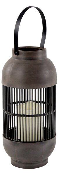 Φανάρι LED Με Μπαταρία Aca Nougat F0711110 Brown Antique