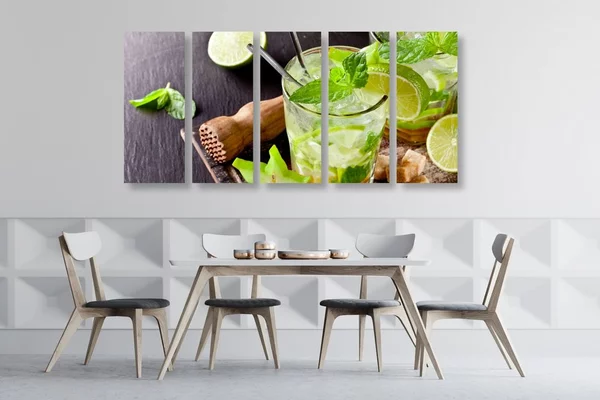 Πεντάπτυχος πίνακας νόστιμο Mojito
