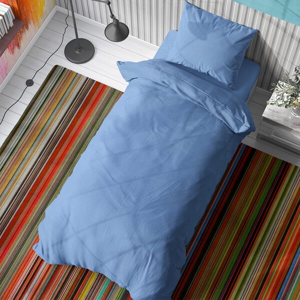 Σεντόνια Μονά (Σετ 3τμχ) Dimcol Solid Sky Blue 498