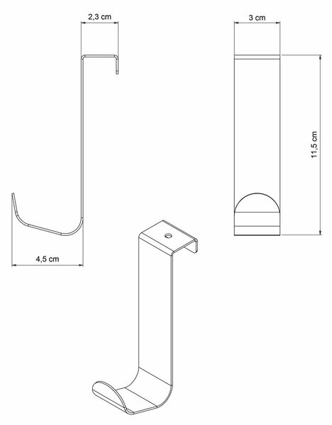 Κρεμαστράκια Πόρτας (Σετ 2τμχ) Grekon 201 Inox