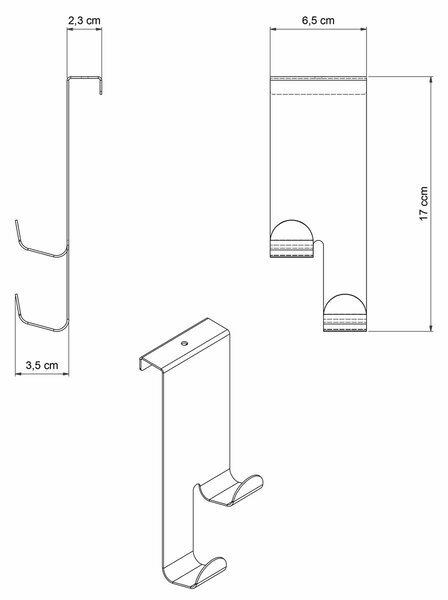 Κρεμαστράκι Πόρτας Grekon 202 Inox