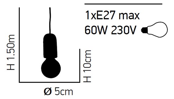 Φωτιστικό Οροφής Μονόφωτο Homelighting Iris 77-3573 Black