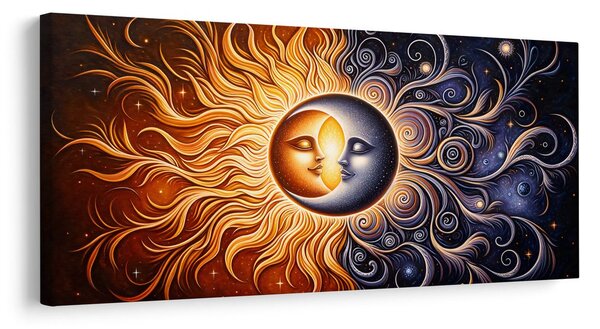 Πίνακας σε καμβά διαστημική αγάπη