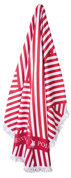 Στρογγυλή Πετσέτα Θαλάσσης Microfiber (Φ150) Greenwich Polo Club 3689 Red