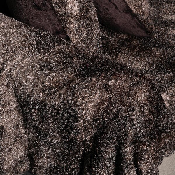 Ριχτάρι Καναπέ Διθέσιου Γούνινο (180x250) Silk Fashion Astrakan Brown