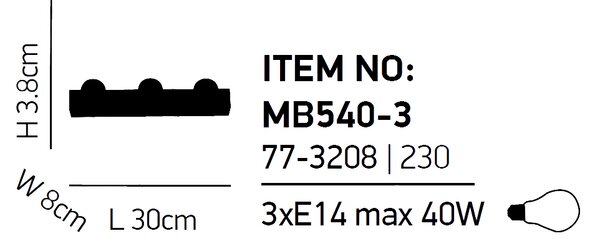 Απλίκα Τοίχου Homelighting Tube Wall 77-3208