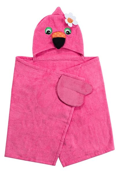 Παιδική Πετσέτα Με Κουκούλα Zoocchini Franny The Flamingo