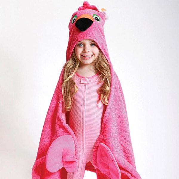 Παιδική Πετσέτα Με Κουκούλα Zoocchini Franny The Flamingo